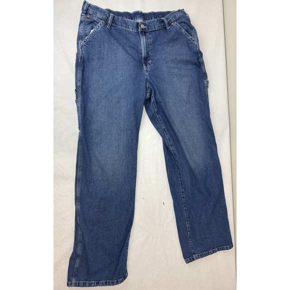 GAP Men's 90s Loose Carpenter Mid Rise Jeans Baggy Relaxed Y2K 33 * 34 Tall - Picture 5 of 12